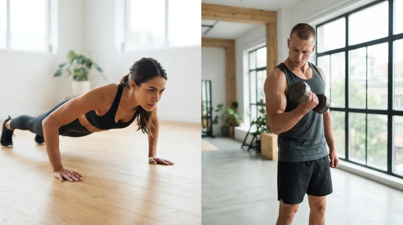 Bodyweight vs. Free Weights: Choosing an Approach That Fits Your Life