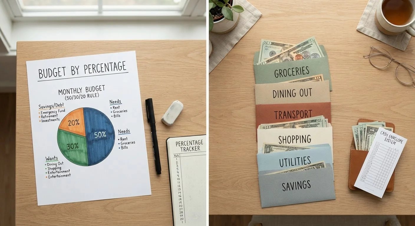 The 50/30/20 Rule vs. Envelope Budgeting: Two Frameworks, One Goal